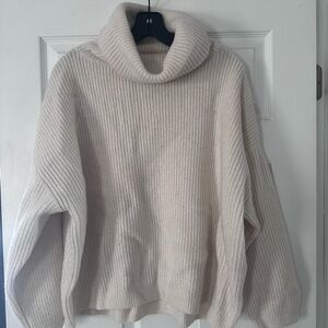 H&M Cream Cowl Neck Sweater